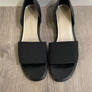Cabin Creek Black Sandals Slip-On Comfort